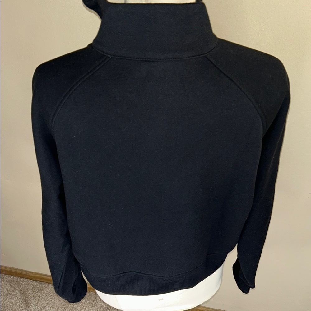 Black Quarter-Zip Sweatshirt - Picture 4 of 5